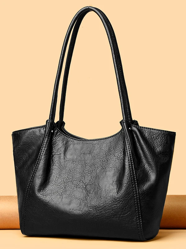 

Женская сумка через плечо большой емкости, новинка 2025, универсальная высококачественная сумка-тоут со съемным ремешком, пригородная сумка из мягкой кожи