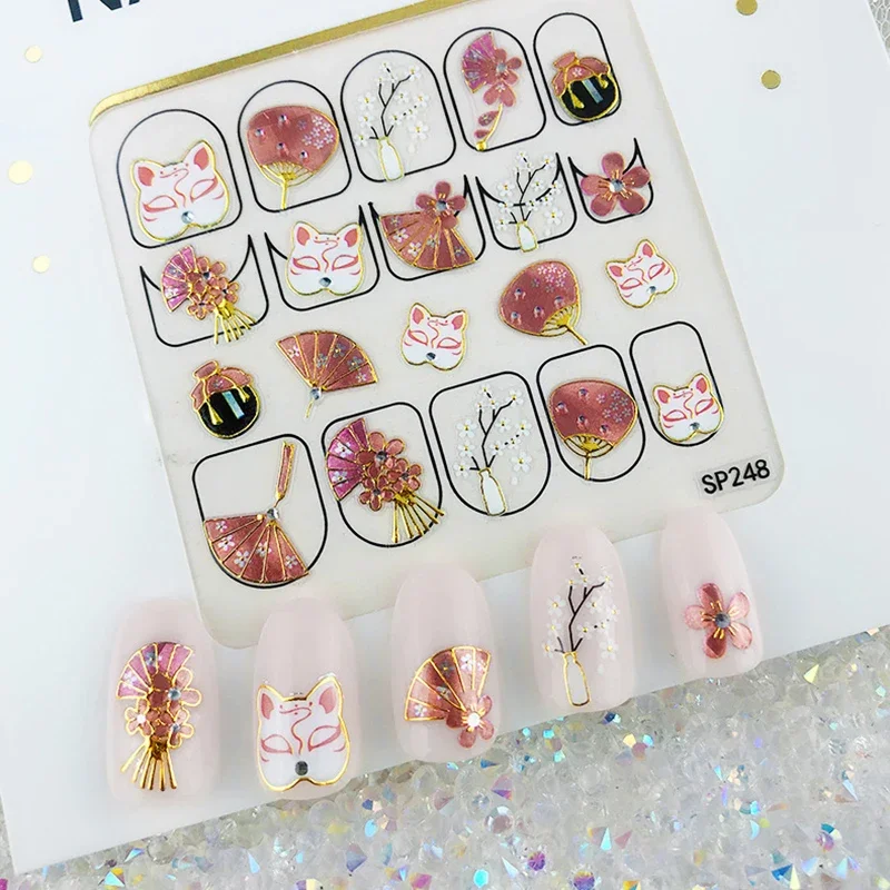 Strass abbronzanti Nail Art Foil Sticker Decalcomanie Paillettes 3D Glitter olografici Fiocco Paillettes Specchio Glitter Effetto Decorazioni