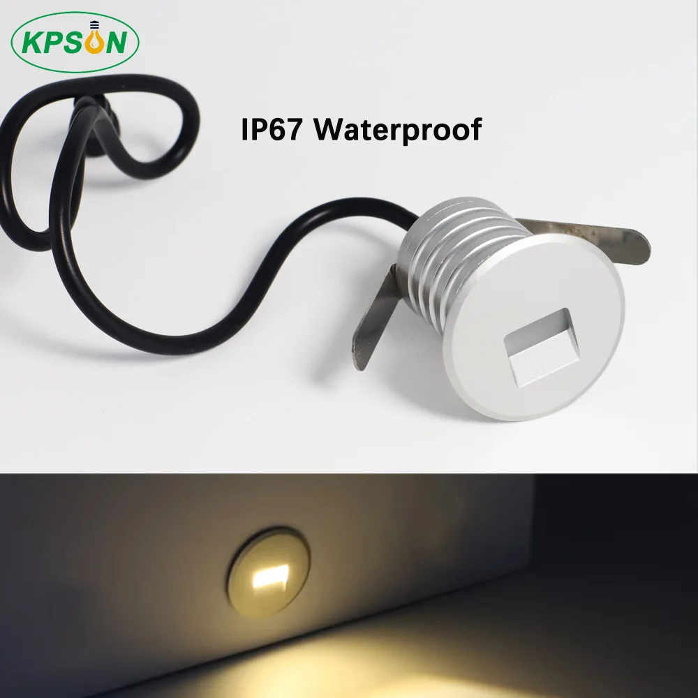 1W Outdoor Recessed Led Spotlights 12V Buried Underground Downlights  Garden Square Walkways IP67 Waterproof Embedded Wall Lamps