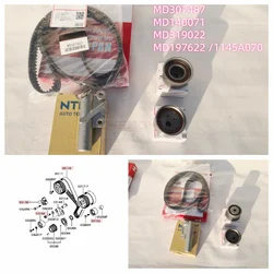 1PCS 6G72 Time Gauge Kit Genuine Timing Suit Timing Belt For Pajero Montero Sport V43W K96W MD307487 MD197622 1145A070 MD140071