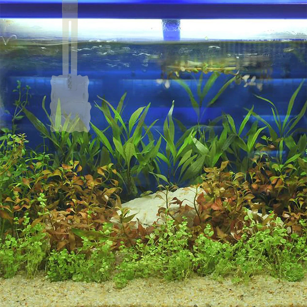 

2pcs Acrylic Aquarium Planting Cups Fish Tank Landscape Cup With Hooks Durable Reusable Water Grass Breeding Cup Smooth Edge For