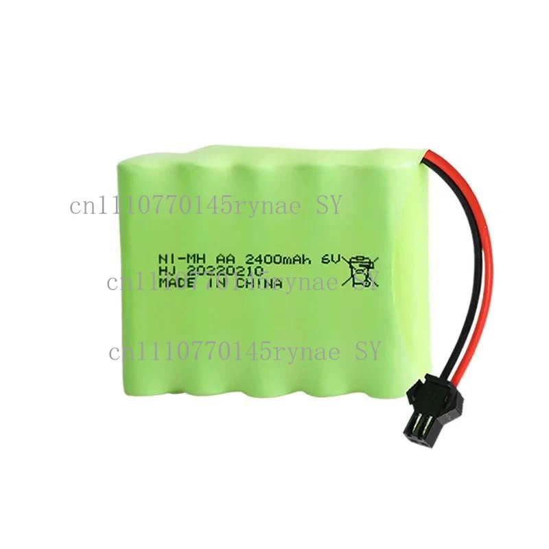 AA 6.0V single-line arrangement 2400mAh Ni-MH Rechargeable Battery Pack For RC Toys Cars Tanks Robots Boats Guns