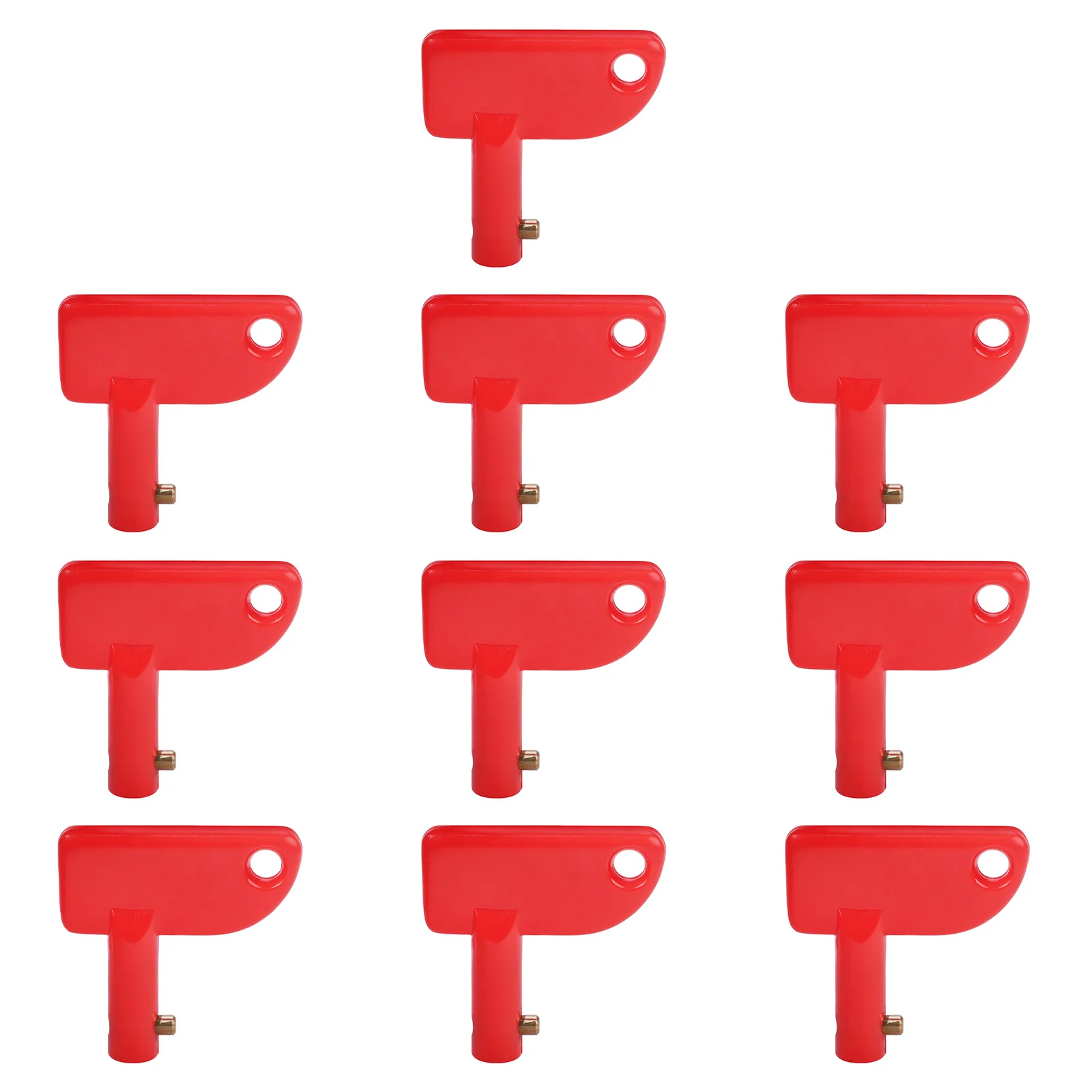 Batterie-Trennschalter 10 Stück Auto LKW Roter Schlüsselschalter für Auto Van Boot Marine Kit ABS Kunststoff Rot – Detail 7
