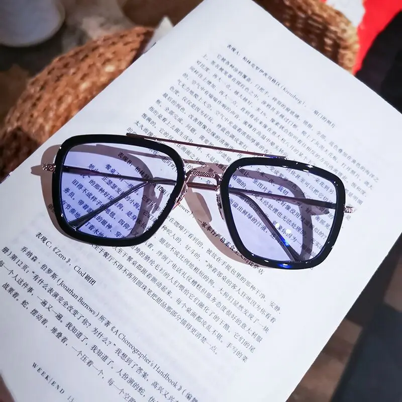 New Iron Man European and American sunglasses men's trendy glasses fashion box Spider-Man same sunglasses manufacturer