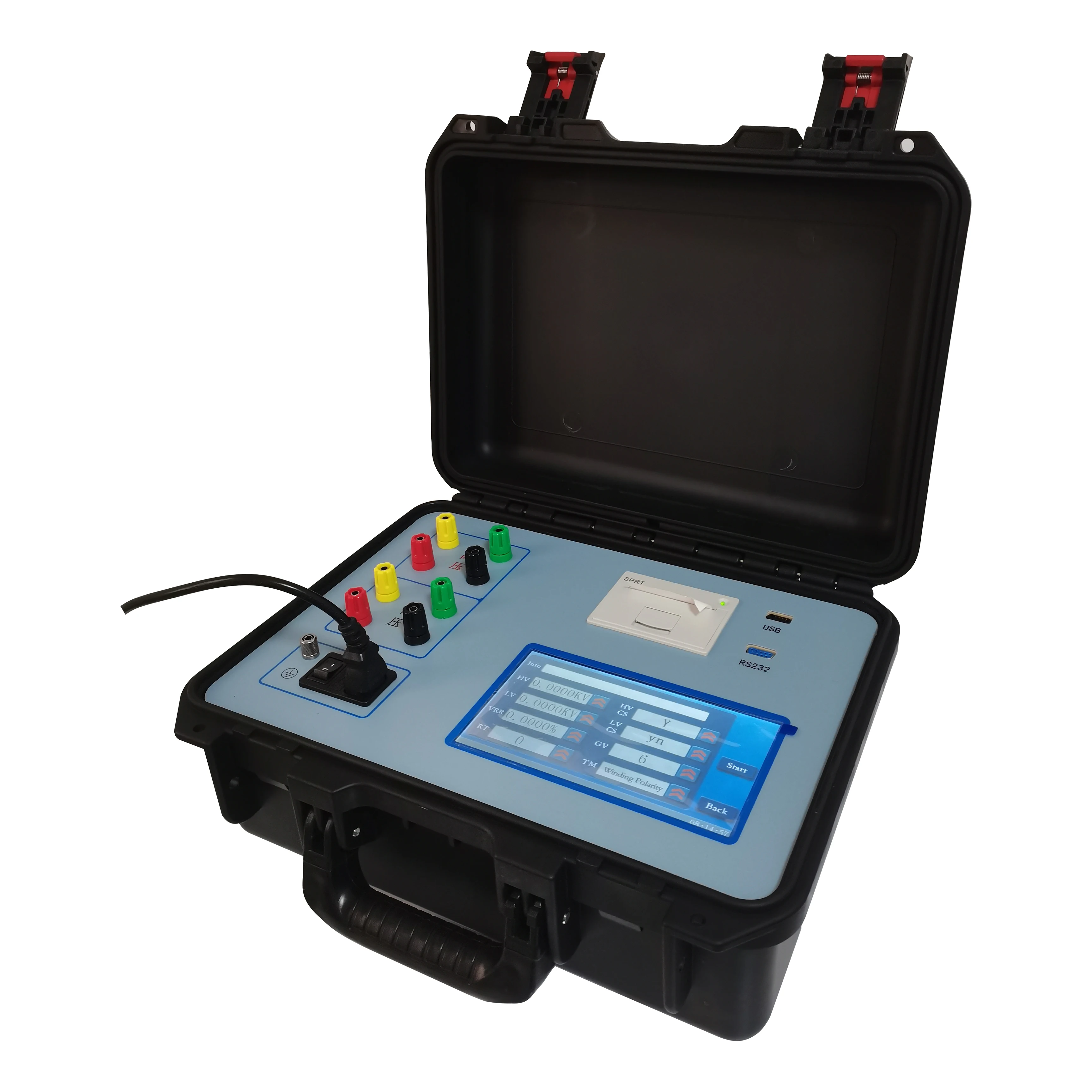 Push Electrical Three Phase Transformer Turns Ratio Meter Tester Ttr Tester