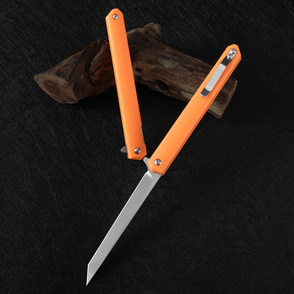 سكين ناين ثورن صغير قابل للطي، سكين نحت، سكين EDC، مقبض ألياف النايلون، سكين القطع #5