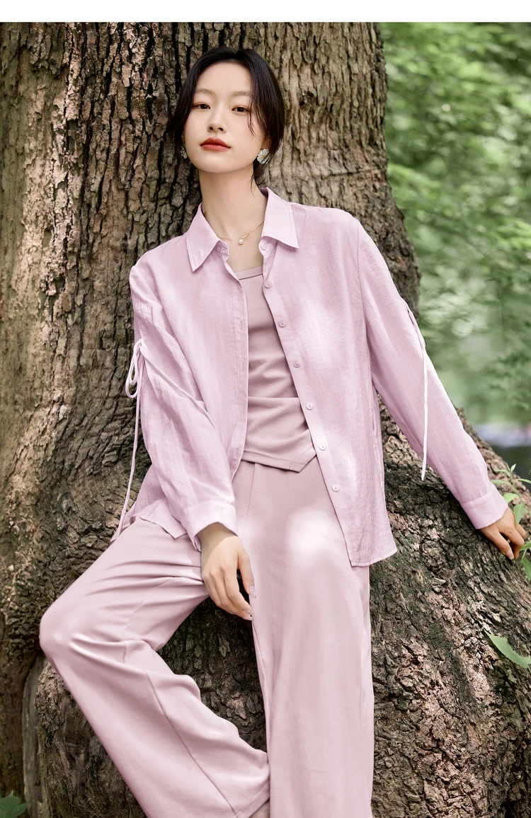 

SENTUBILA Woman Pants Set Vest Tops Shirt Pant 3 Piece Women's Suits Summer Outfits 2025 Trousers Sets Ladies Clothing 152ZI0144