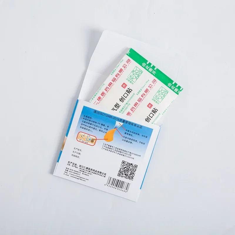 First Aid Kit, Medical Anti - Bacteria Band Bandages Sticker, Transparent Wound Adhesive Plaster, 100Pcs/Pack, Home Travel