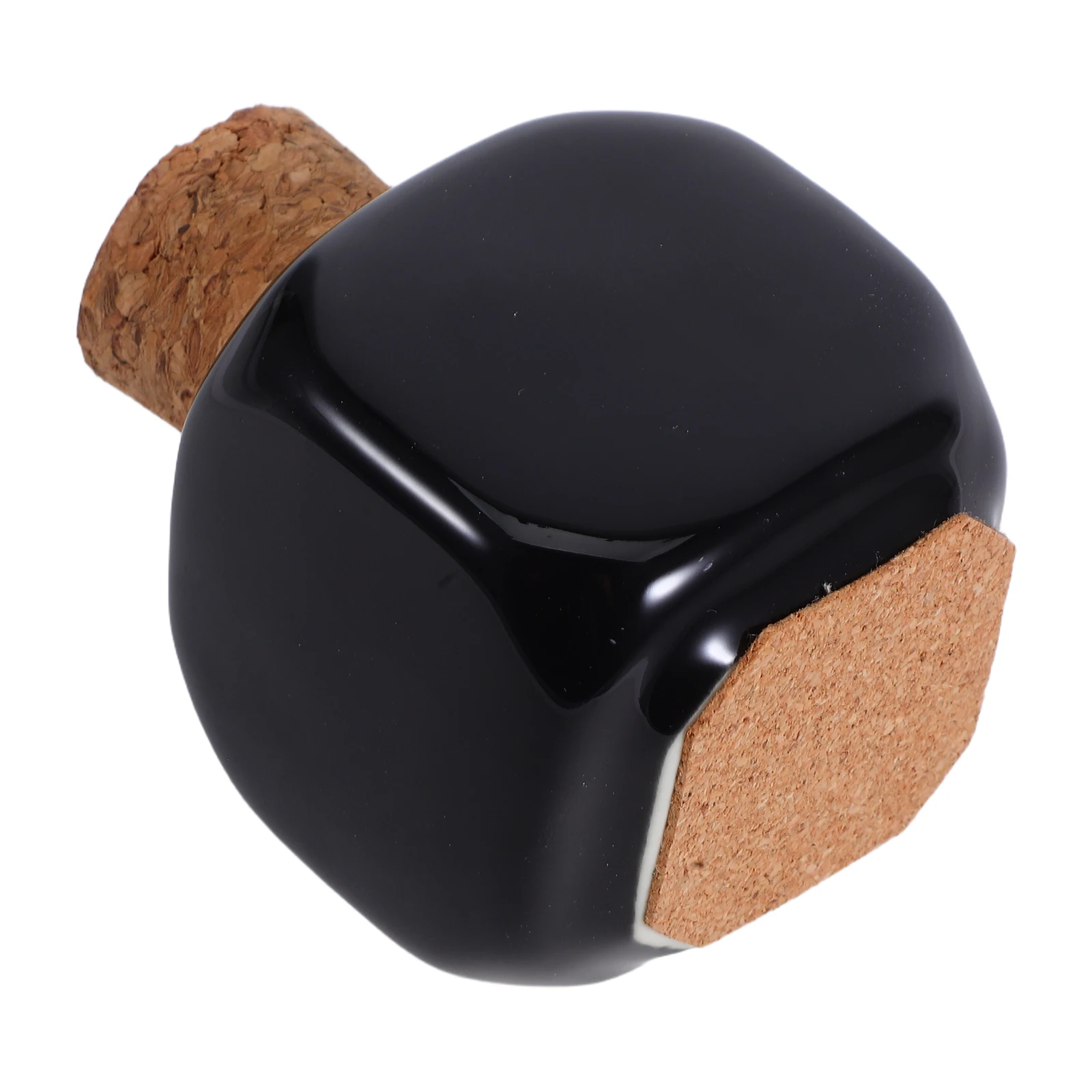 Bouteille de liquide de manucure en céramique noire, tasse de médicaments pour ongles avec conception claire pour poudre acrylique et organisateur de stockage de liquides