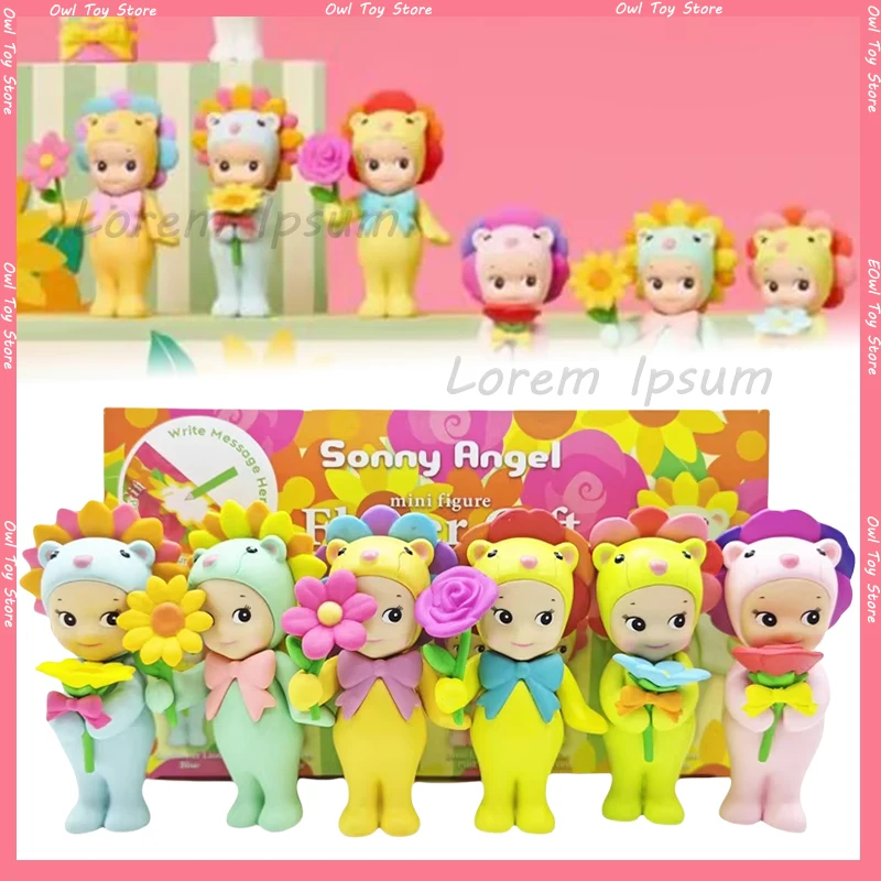 Flower Gift Series Sonny Angel Blind Box Anime Figures Ornaments Cute Dolls Fans Mini Anime Figure Christmas Birthday Gift Toys