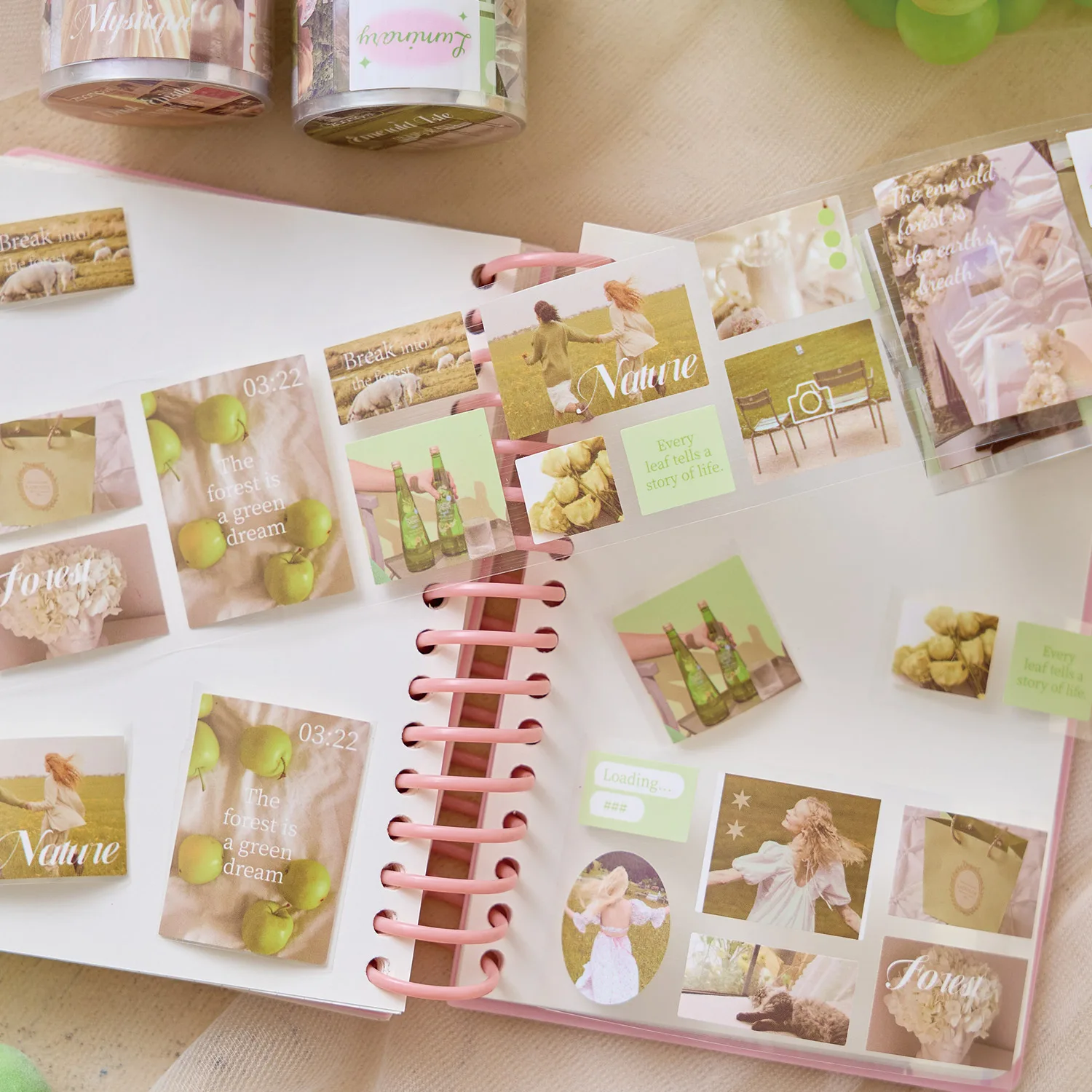 50 مللي متر * 2 متر/لفة Kawaii الكورية واليابانية فتاة Ins التوضيح ملصقات يموت قطع الشريط الإبداعية الديكور القرطاسية ملصق