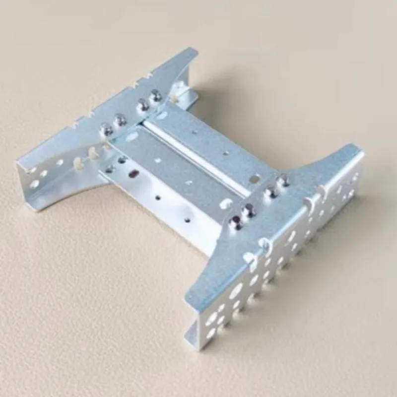 Simulación de Metal, doble viga transversal para camión Tamiya RC 1/14, remolque volquete Scania Benz Actros Volvo MAN, piezas DIY