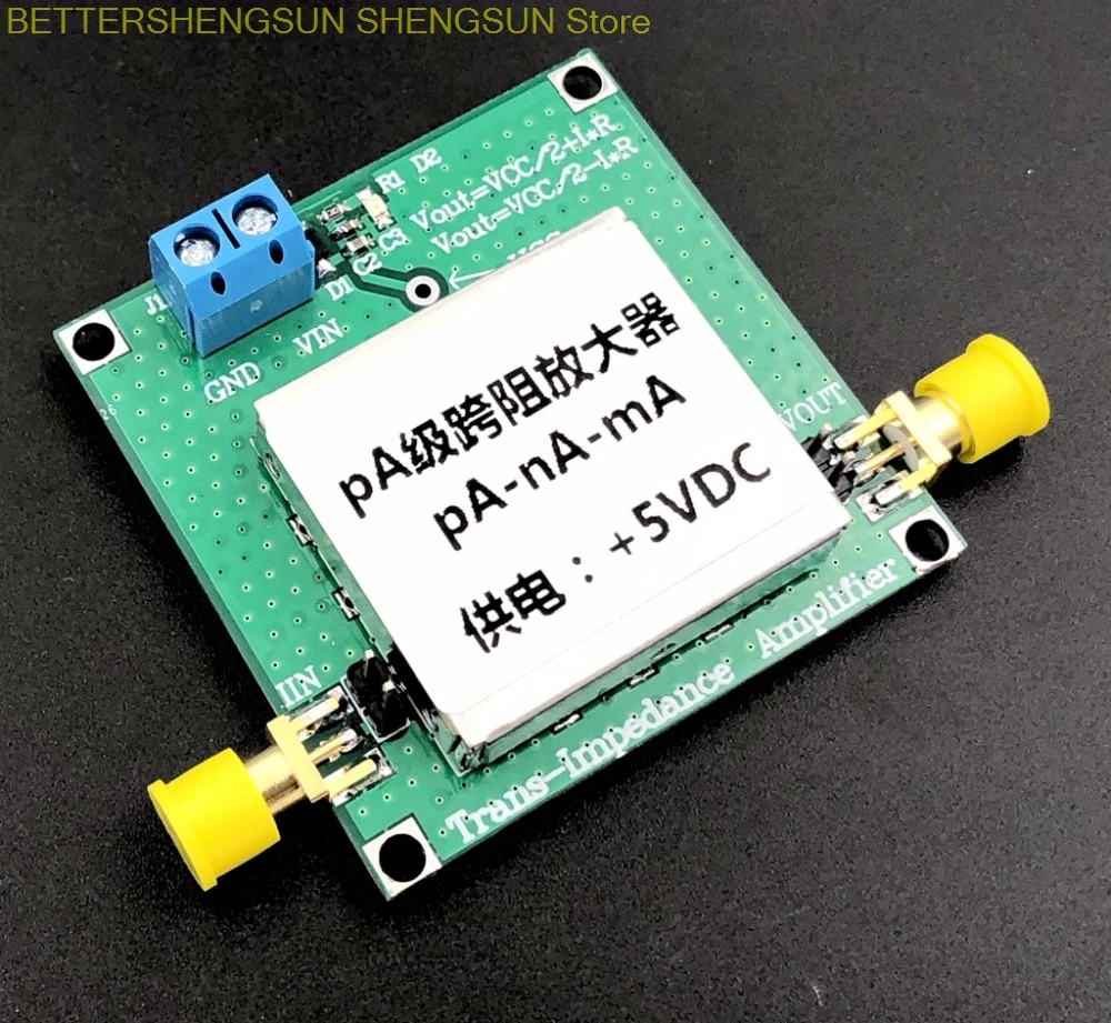 TLC2201 TIA transimpedance weak current measurement module IV conversion preamplifier Silicon light detection