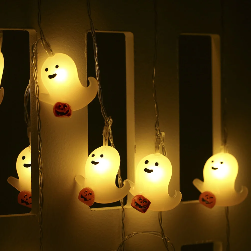 

Wizard Themed String Lights Orange Outdoor Ornament Led Skull Home Decor Outdoor Decorations For Bedroom Party
