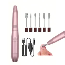 electric nail drill, USB electric nail drill for acrylic nail kit, portable electric nail file polishing tool