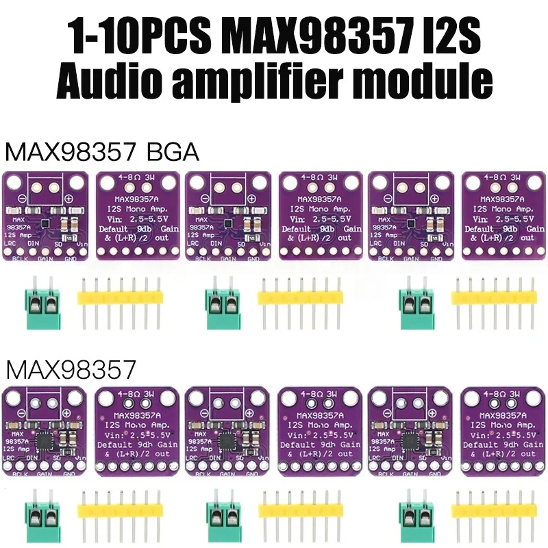 XZG MAX98357 I2S 3W Class D Amplifier Breakout Interface DAC Decoder Module Filterless Audio Board For Raspberry Pi ESP32