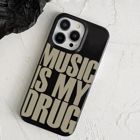 Персонализированный чехол для телефона Love Music English Trendy Art для iPhone 16, 15, 14, 13, 12, 11 Pro Max 7, 8 Plus X XS XR, чехол