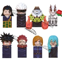 Bloques de construcción de figuras de acción, juguete WM, WM6139, Jujutsu Kaisen, Itadori, Yuji, Megumi, Gojo, Satoru, Geto, Rogo, Mahito, Hanao