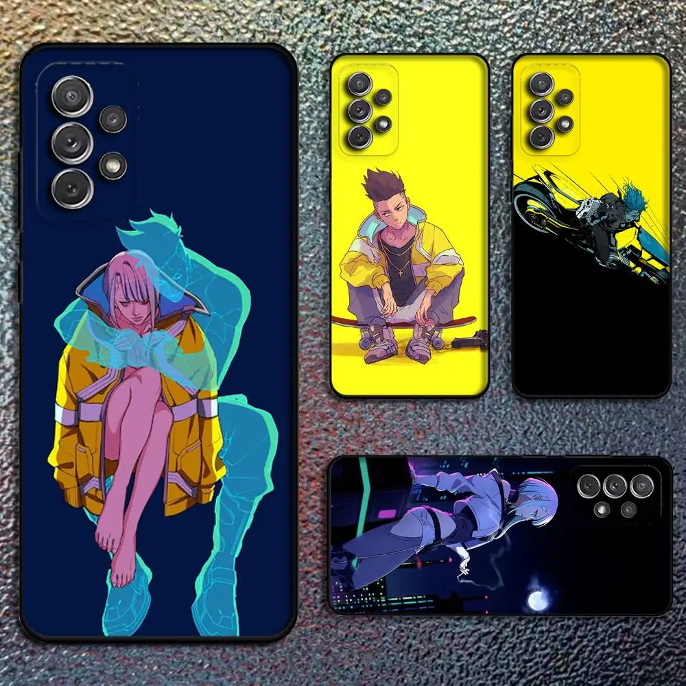 

E-Edgerunners Cyberpunks Phone Case For Samsung S25,S24,S21,S22,S23,S30,Ultra,S20,Plus,Fe,Lite,Note,10,9,5G Black Cover