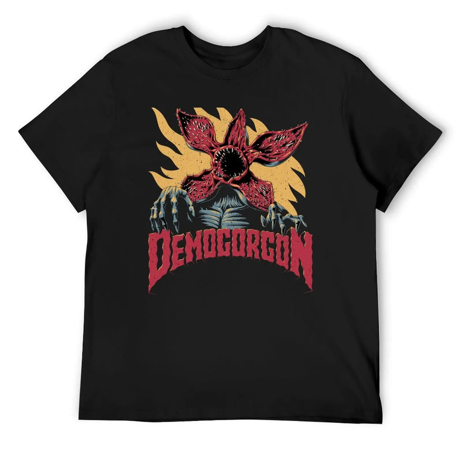 Футболка Demogorgon, мужские футболки большого размера, новое издание, животное, принтер для мальчиков, таможенный дизайн, ваши собственные мужские белые футболки