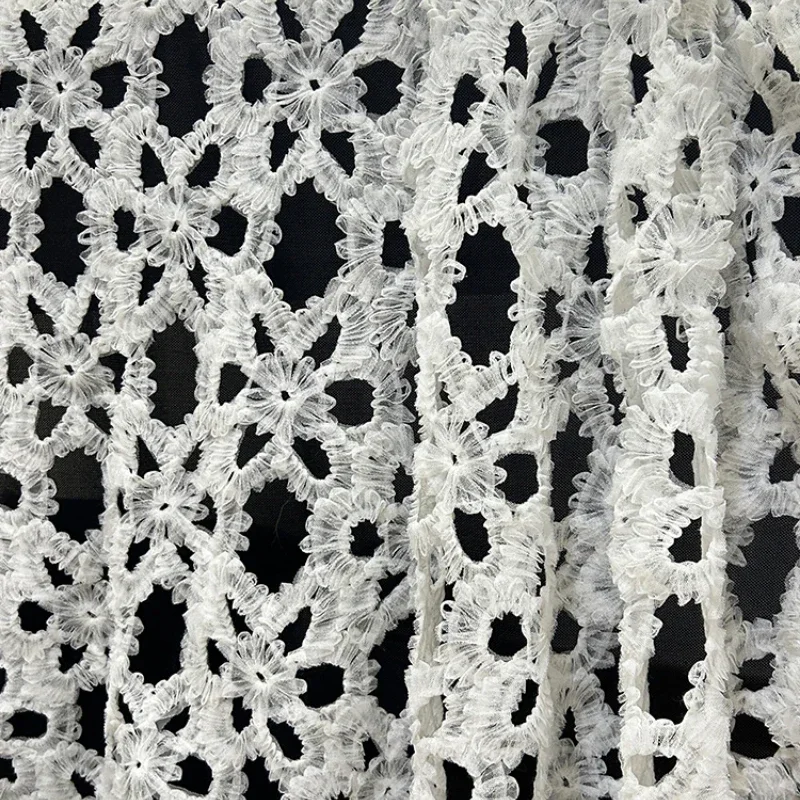 オリジナルの刺繍メッシュ生地,レース刺fabric,透かし彫りの遠近法,ウェディングドレス,デザイナー,クリエイティブ,日曜大工,メーターによる縫製