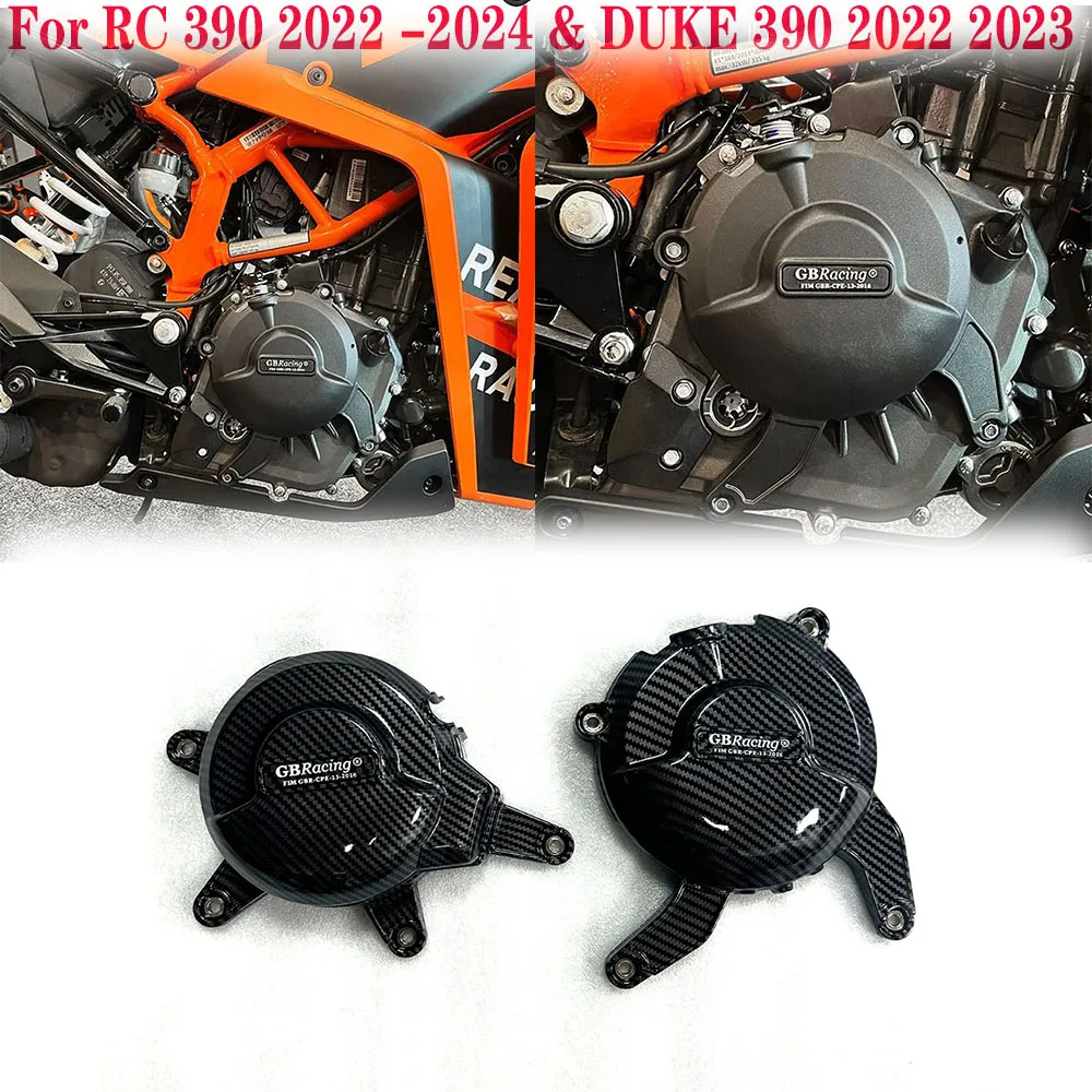 

For RC 390 2022 2023 2024 & DUKE 390 2022 2023 Motocrosss Engine Cover Protection Case