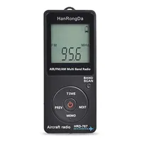 HRD 767 Radio FM Portable Radio Receiver AM Aircraft Band Mini Pocket Radio LCD Display Lock Button FM/AM/AIR  Multi Band