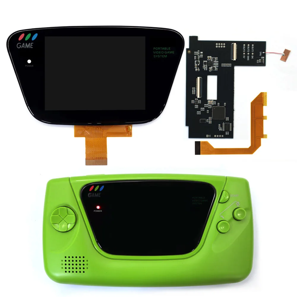 充電式セガGG用ラミネートIPS液晶画面キット 640*480 IPSスクリーン