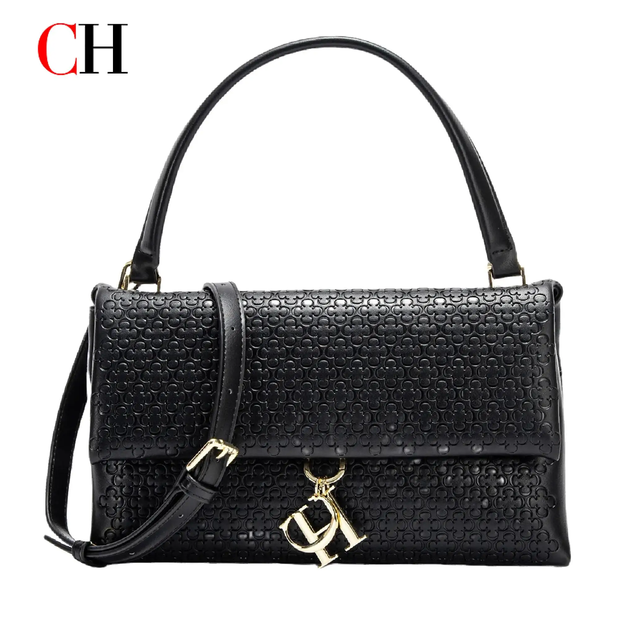 

CH Women's Shoulder Bag Detachable Chain Light Luxury Underarm Bag Fashion Simple Large Capacity Solid Color Shoulder Strap