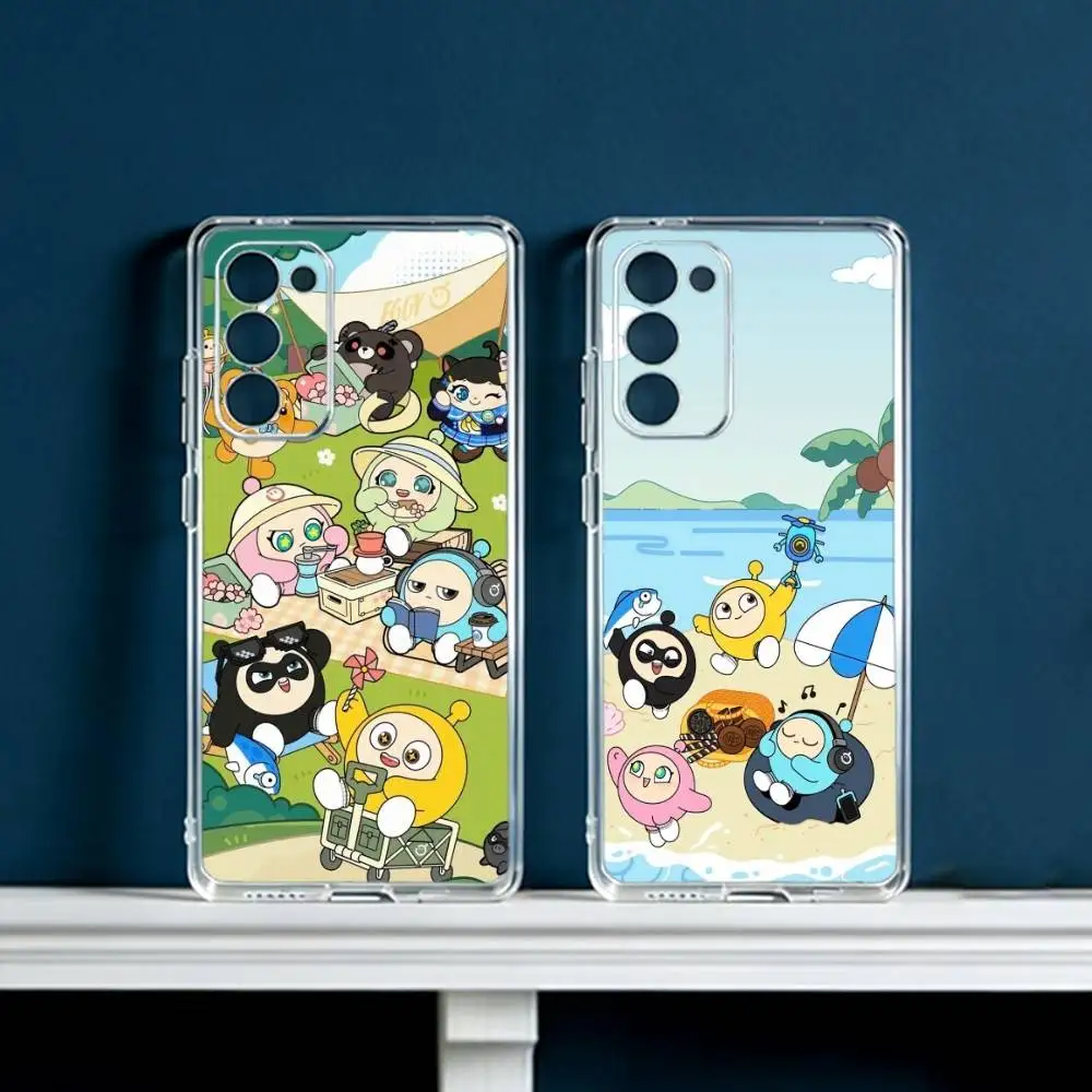 Cute E-Eggy P-Party-EP  Phone Case For Samsung Galaxy S24 S25 S23 S22 S21 Plus S24 S25 Transparent Cover Case