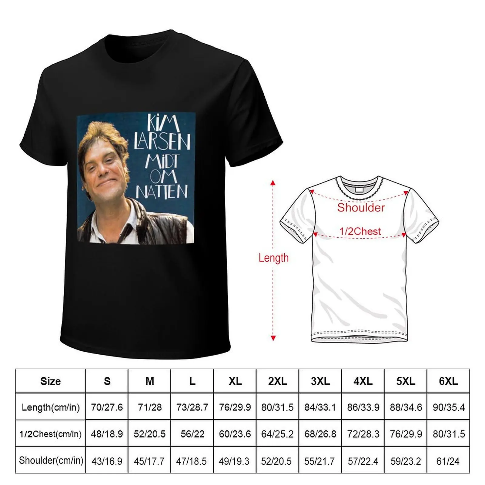 Kim Larsen Midt Om Natten T-Shirt Breathable Workout Short Sleeve Top