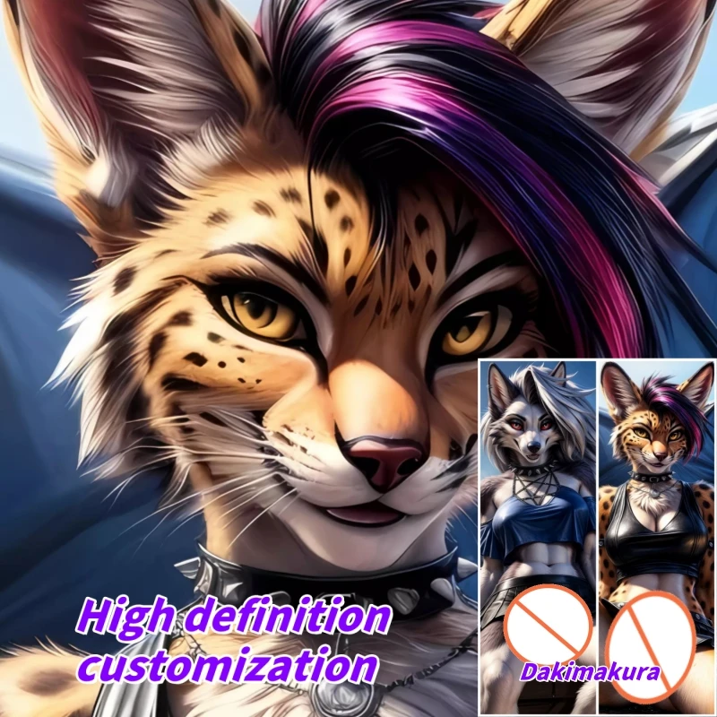 

Dakimakura Anime Dripping Wet Furry Girls Double-sided Print Of Life-size Body Pillowcase Gifts Can be Customized