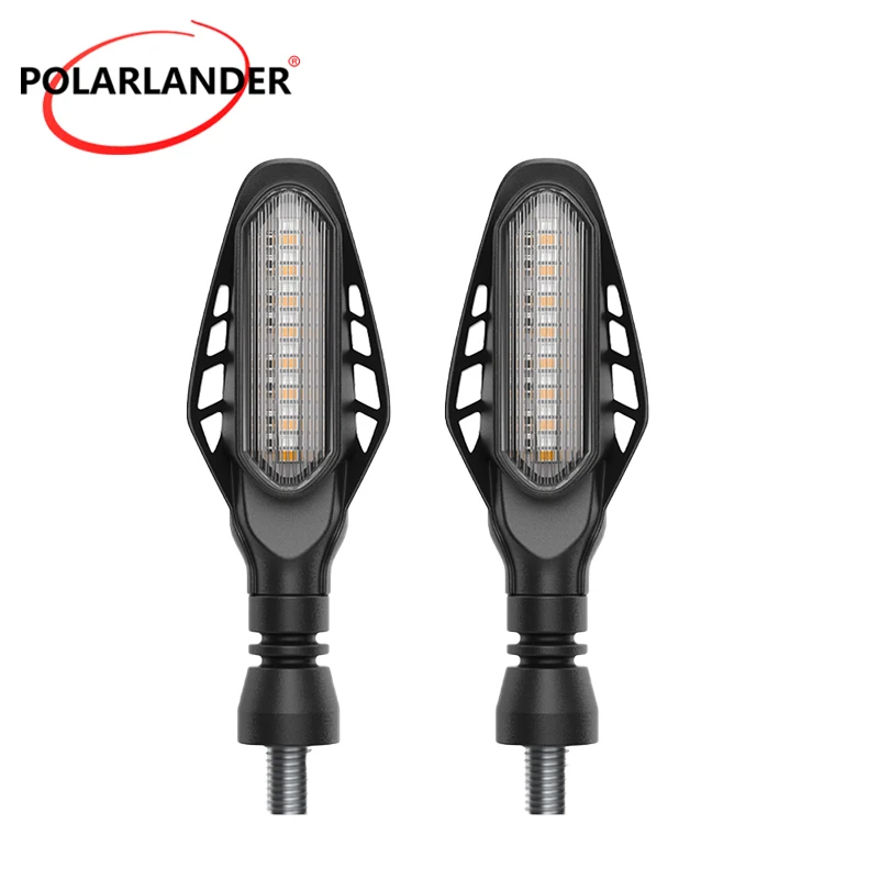 16LED Motorcycle Turn Signal Lights Flowing Indicator DRL Brake Tail Lamp IP67 Waterproof For Harley Honda Yamaha