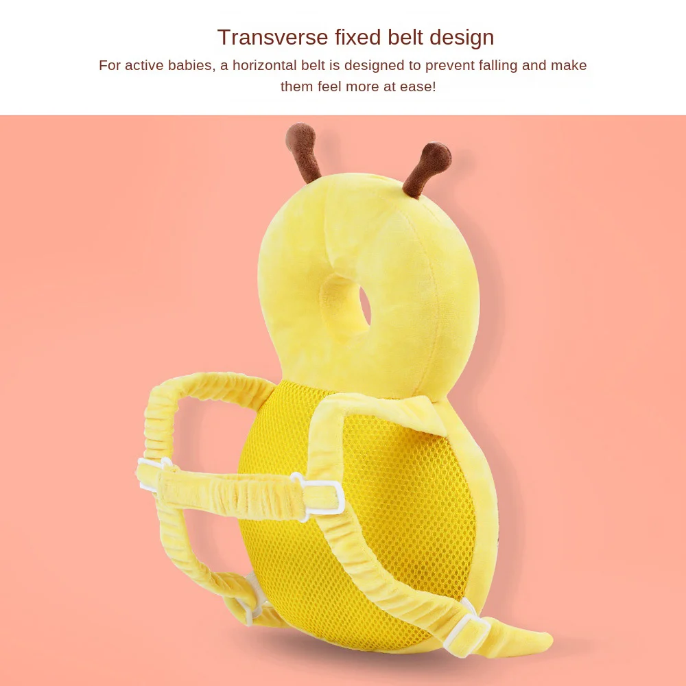 مجموعة واحدة من وسائد الأطفال المقاومة للسقوط ومضادة للسقوط، وسادة حماية للحيوانات قابلة للتنفس، أشرطة أفقية قابلة للتعديل، وسادة واقية للرأس #3