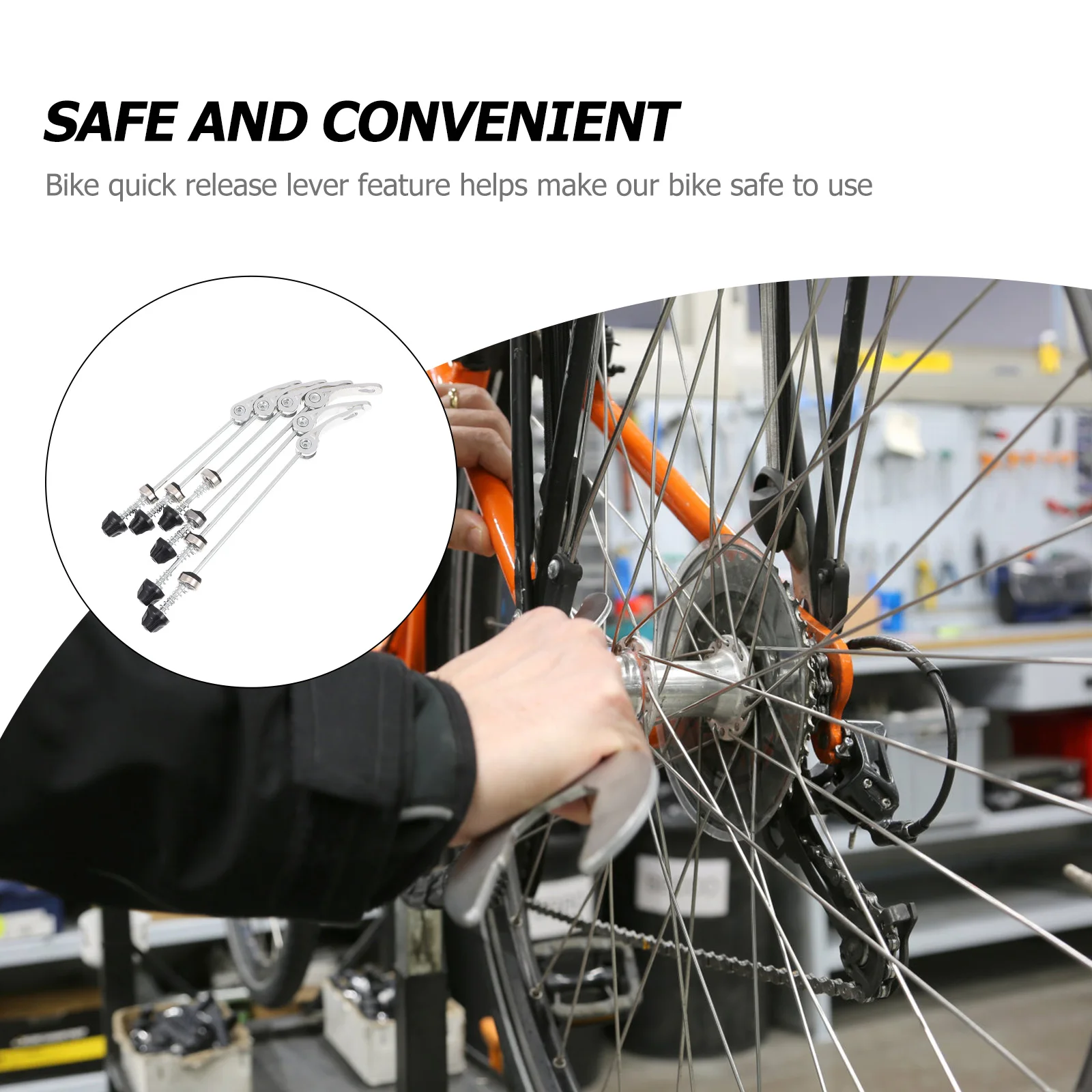 

3 Pairs Aluminum Alloy Quick Release Skewers Durable Hub Bike Wheel Mountain Road Accessories Repair Parts Bicycles Skewer