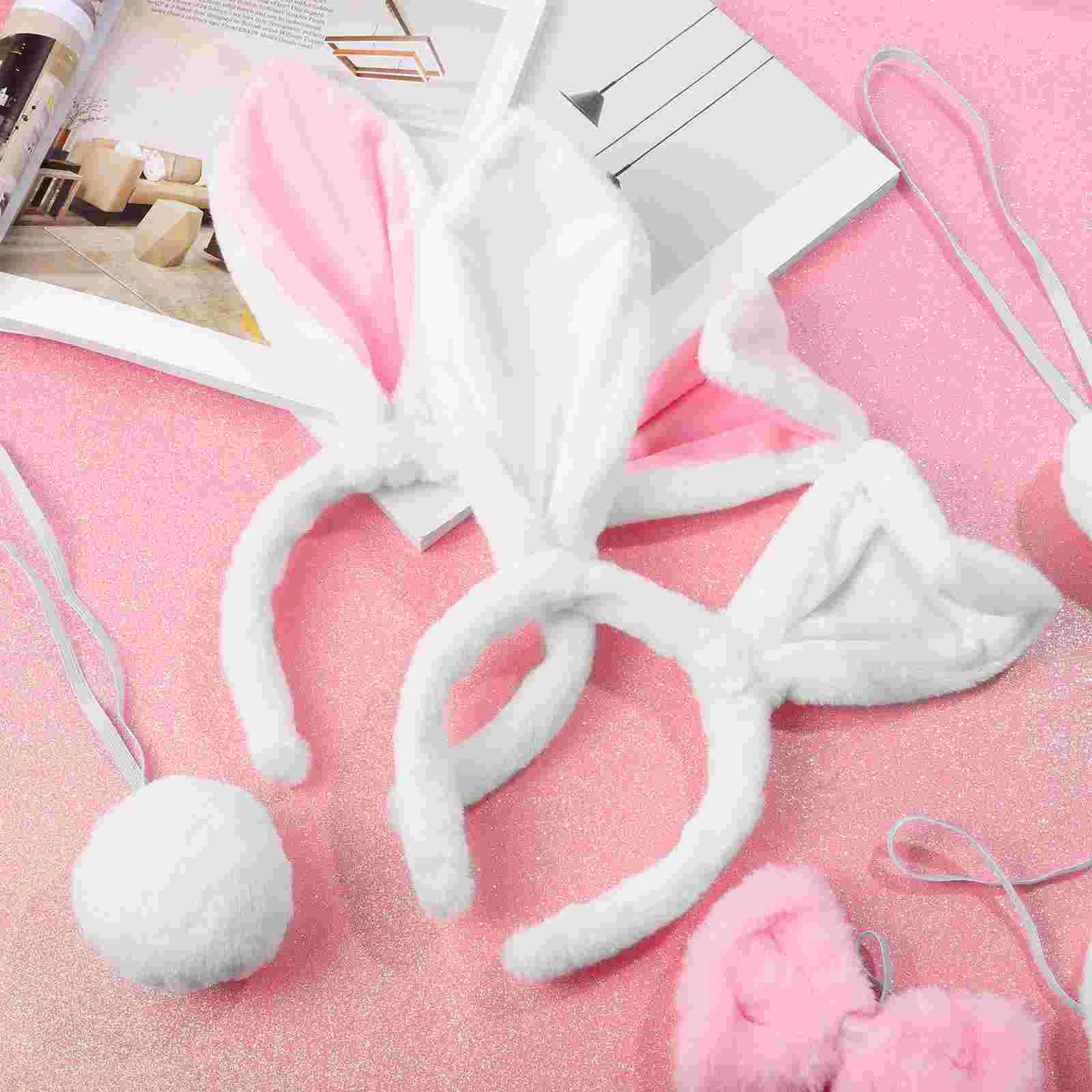 Party Cosplay Costume Kit Bunny Animal Ear Accessory Costumes Rabbit Headband Aldult Hair Accessories