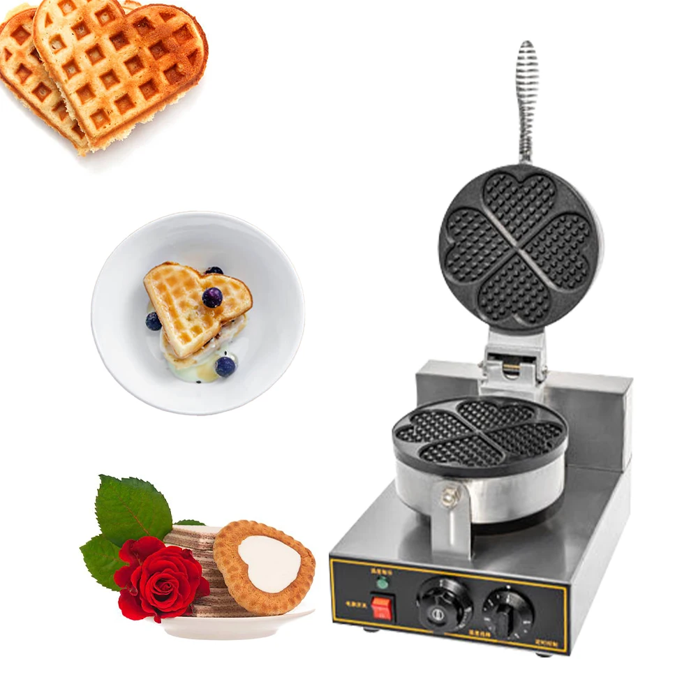 

2026, New model Belgian Rotary Waffle Iron Waffle Baking hine Wafer hine Heart Waffle Portable Wafer