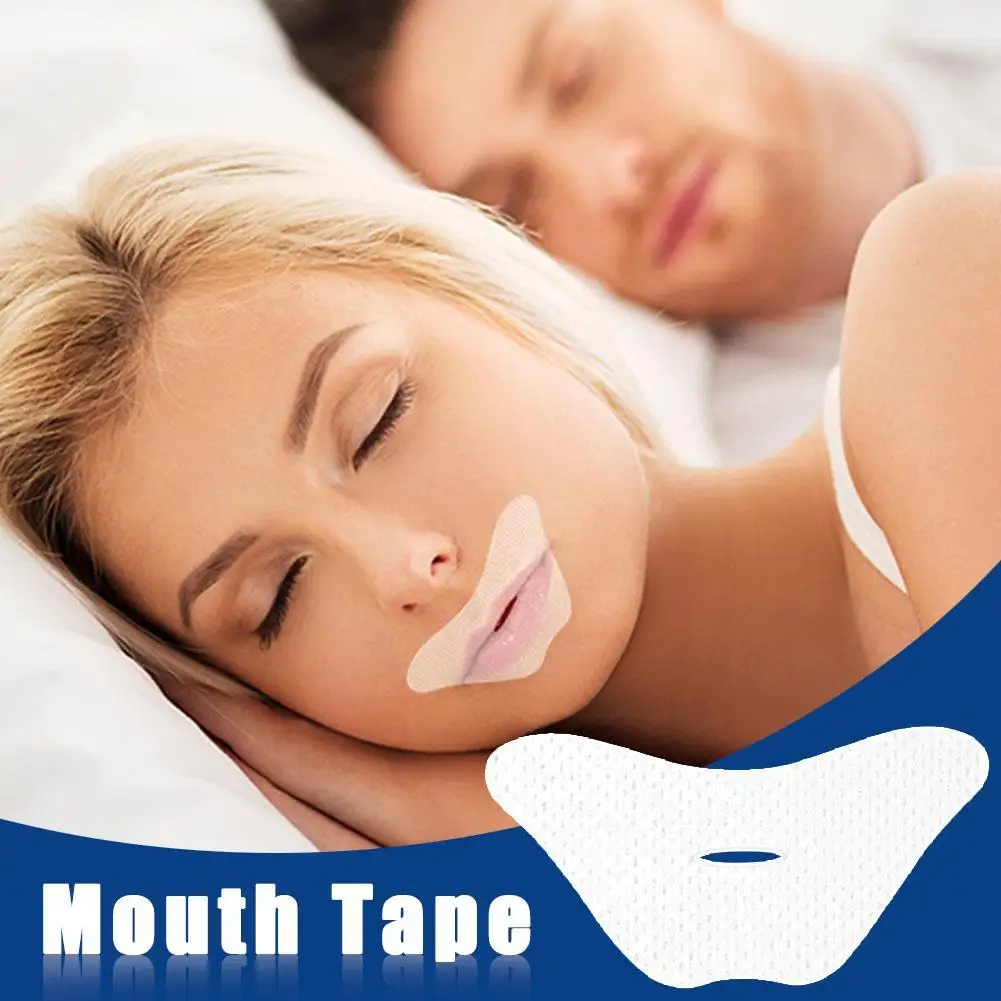 30Pcs Anti-Snoring Stickers For Children Adult Night Sleep Lip Nose Breathing Improving Patch  Mouth Correction Sticker Tape