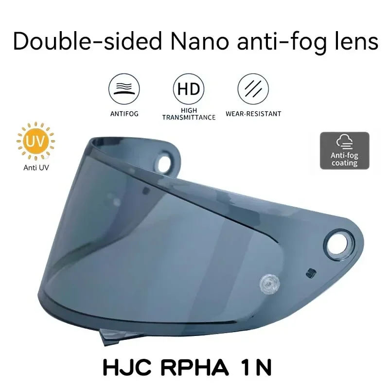 Helmet Visor for HJC RPHA 1N  Motorcycle Double-sided Nano Anti-fog Lens Shield Motorbike Winter lenses Accessorie Glasses