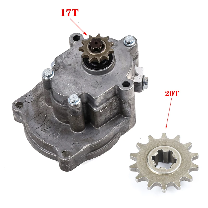 33cc 43cc 49cc T8F 11T 14T 17T 20T Clutch Drum Gear Box Sprocket With Chain for Go Kart Mini Moto Dirt Bike Scooter ATV buggy