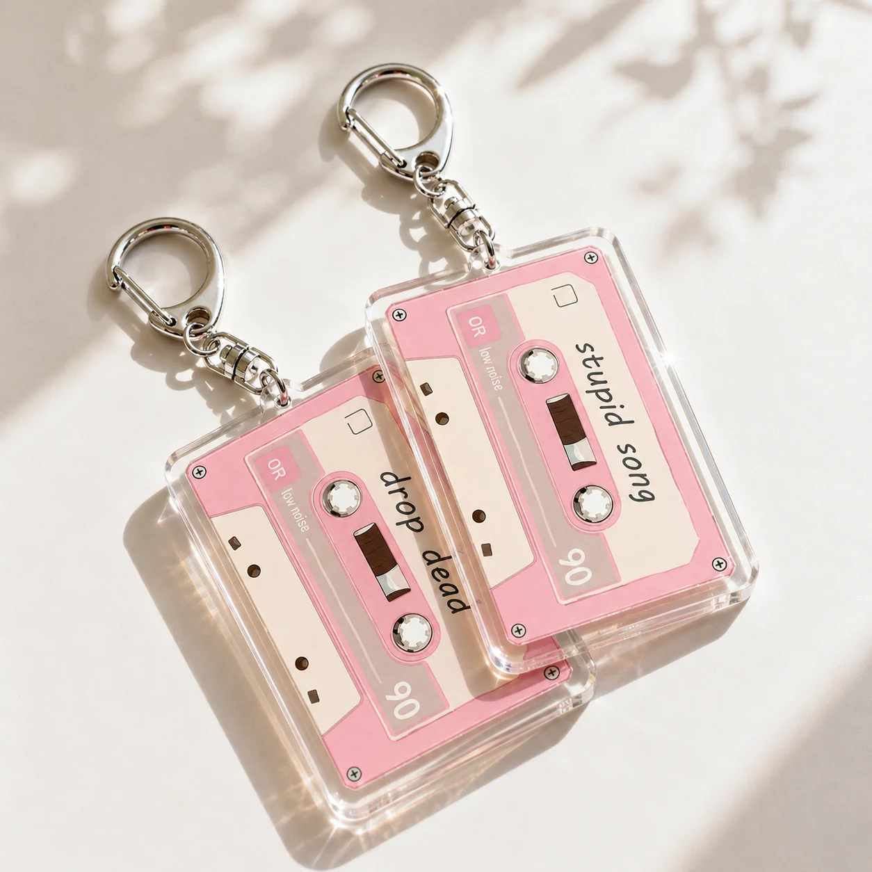 Hot You Seem Pretty Sad for A Girl So in Love Magnetic Cassette Tapes Keychains Stupid Song The Cure Keyrings Jewelry Fans Gifts