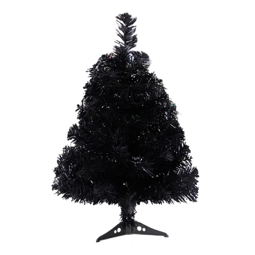 

Black Great Party Decoration Fake Xmas Tree Reusable Tabletop Christmas Tree Anti-slip Base Party Favors