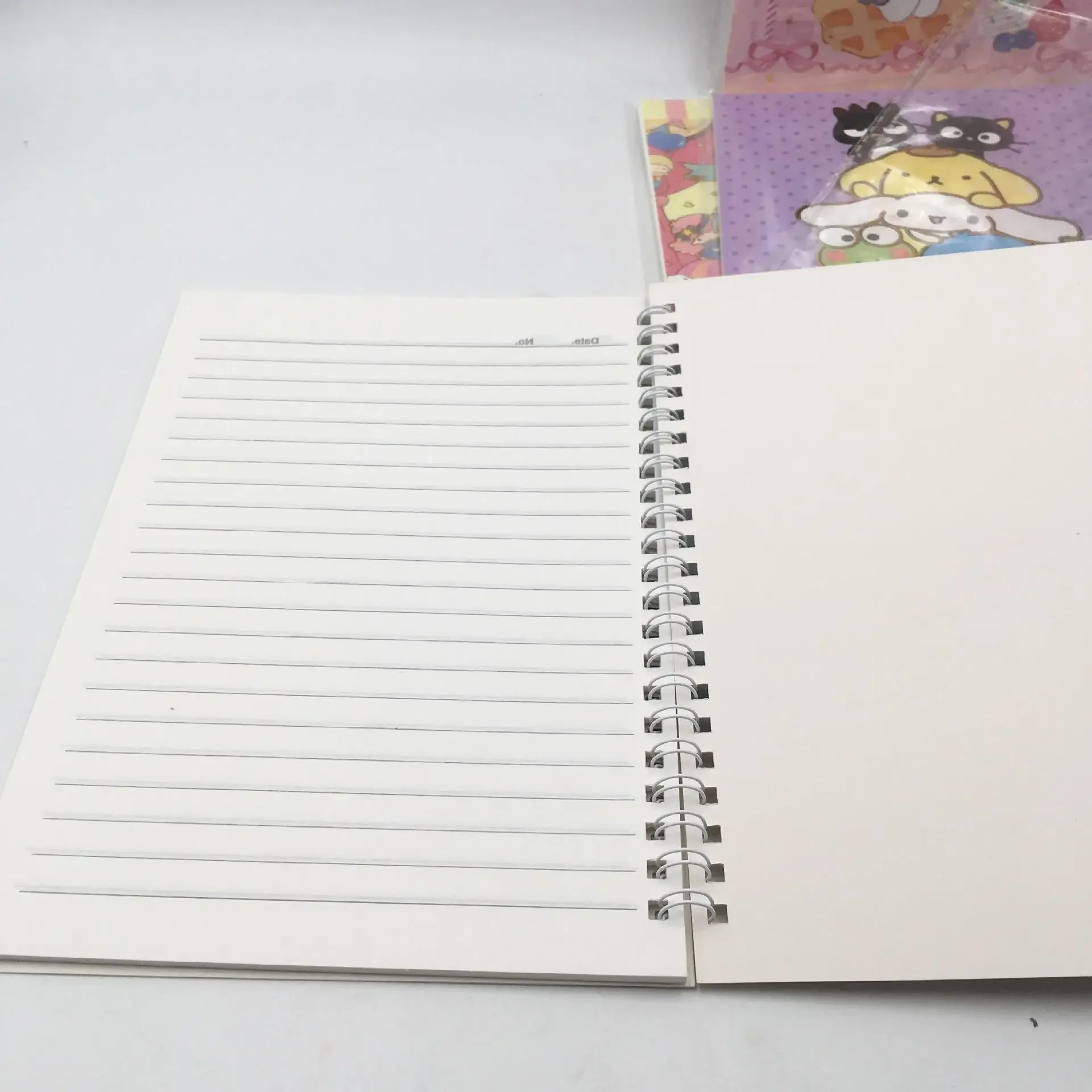 4/12pcs Sanrio A5 Planner Spiral Notebook Hello Kitty Kuromi Weeks Daily Weekly Agenda Student Stationery Office School Supplies