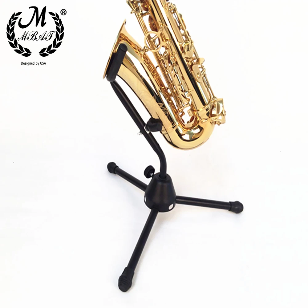 

M MBAT Foldable Alto Tenor Saxophone Stand Portable Sax Tripod Holder Woodwind Instrument Accessories high quality Music Bracket