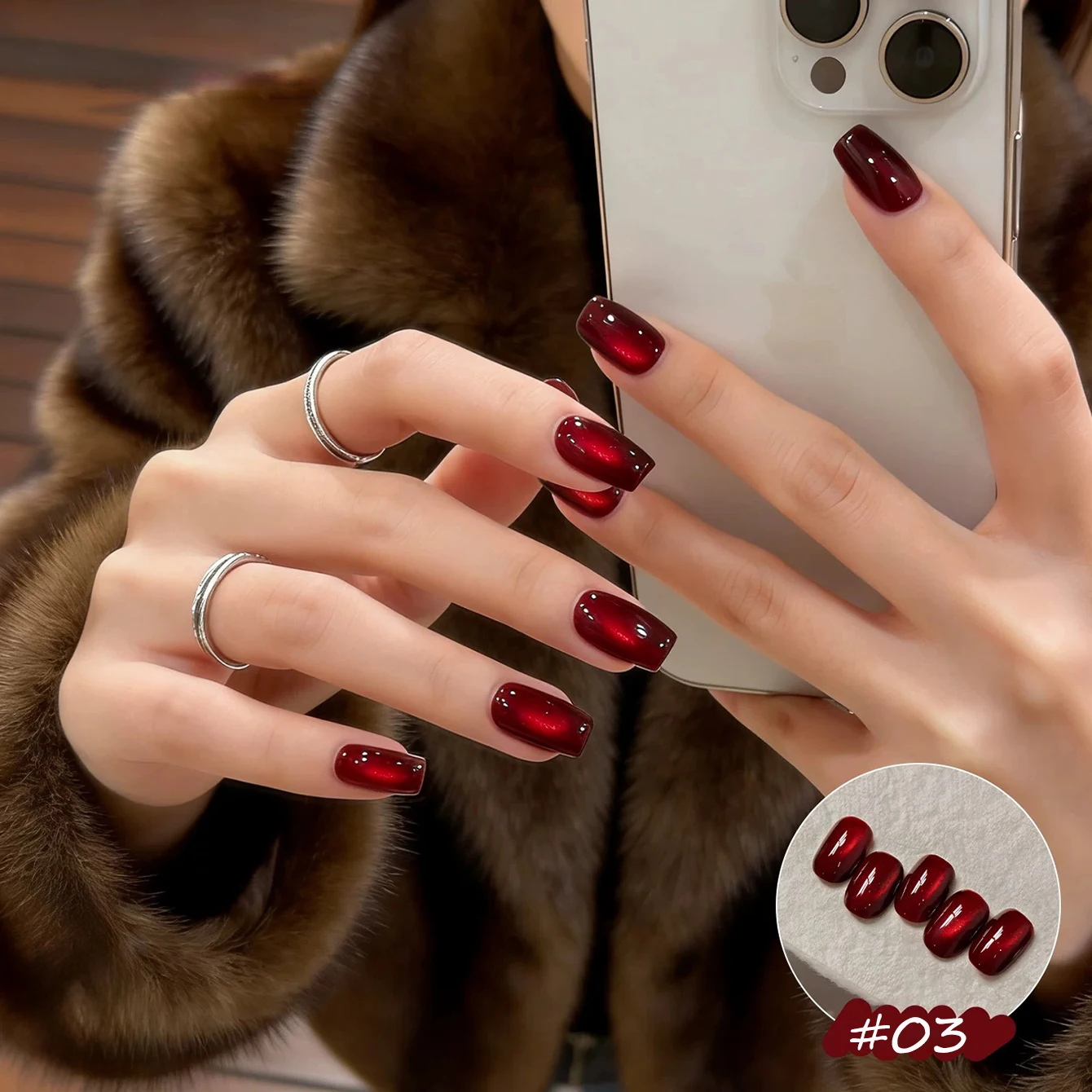 1-8개 TC 옐로우 네일즈 러키 레드 캣아이 젤 네일 - Nail Art Red Wine Cat Eye 리뷰 및 가격