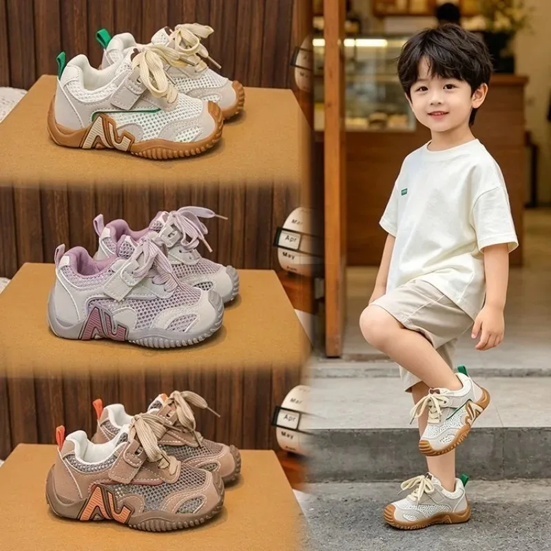 

2026 Sneakers Children's Lightweight Boys Girls Casual Shoes Soft Bottom Breathable Stylish Comfy kids Sports Student Running