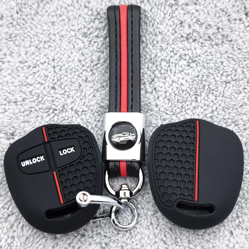 Silikon Autoschlüssel-Hülle für Mitsubishi ASX Mirage Montero Shogun L200 Colt Outlander Pajero Lancer EX Zubehör Schutzhülle