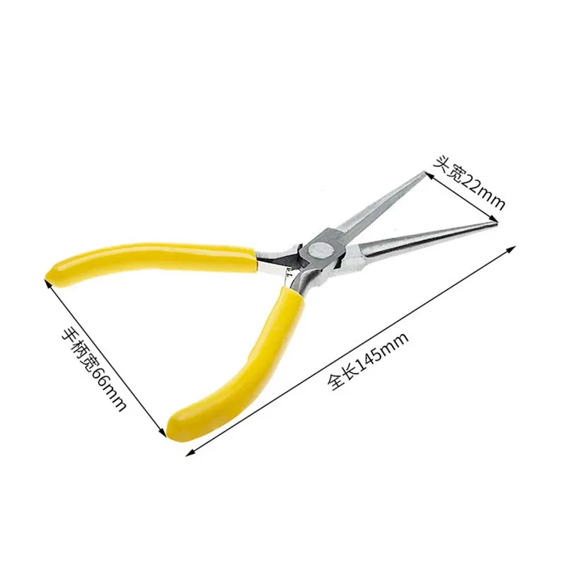 5 Inch Mini Pliers With Pointed Circular Mouth Diagonal Steel Wire Pliers Handmade Beaded Jewelry DIY Multifunctional Pliers