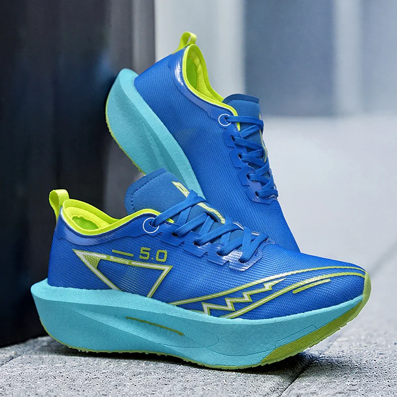 Running Shoes Cushion Jogging Shoes Carbon Board Marathon Men Sports Athletic Breathable Walking Women's Nonskid Casual Sneakers