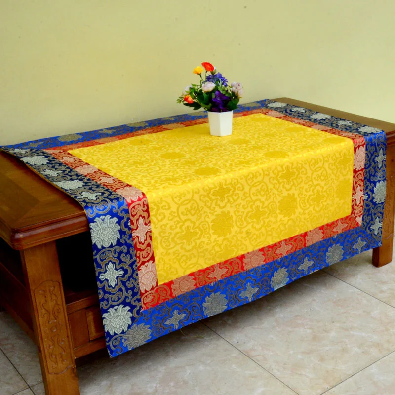 

Tibetan for Tablecloth Buddhist Table Ethnic Style Household Incense Table Tribute Table Mat Brocade Table Tea Table Ornament